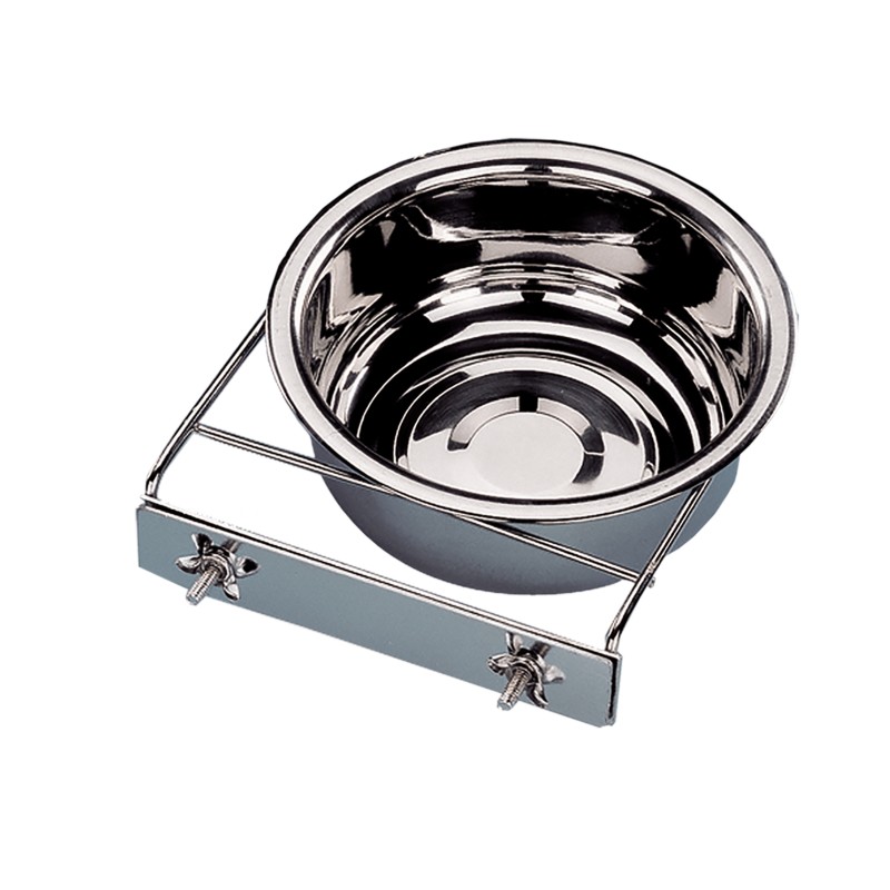Mangeoire inox 18 cm - 1.3 litre