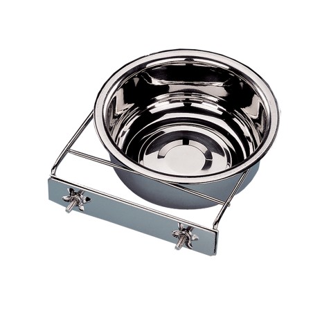 Mangeoire inox 18 cm - 1.3 litre