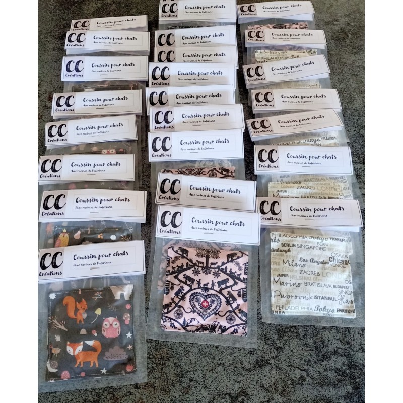 Coussin pour chats avec racines de valériane