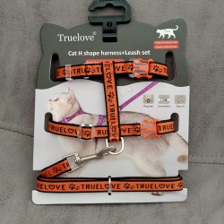 Harnais avec laisse pour chat TrueLove