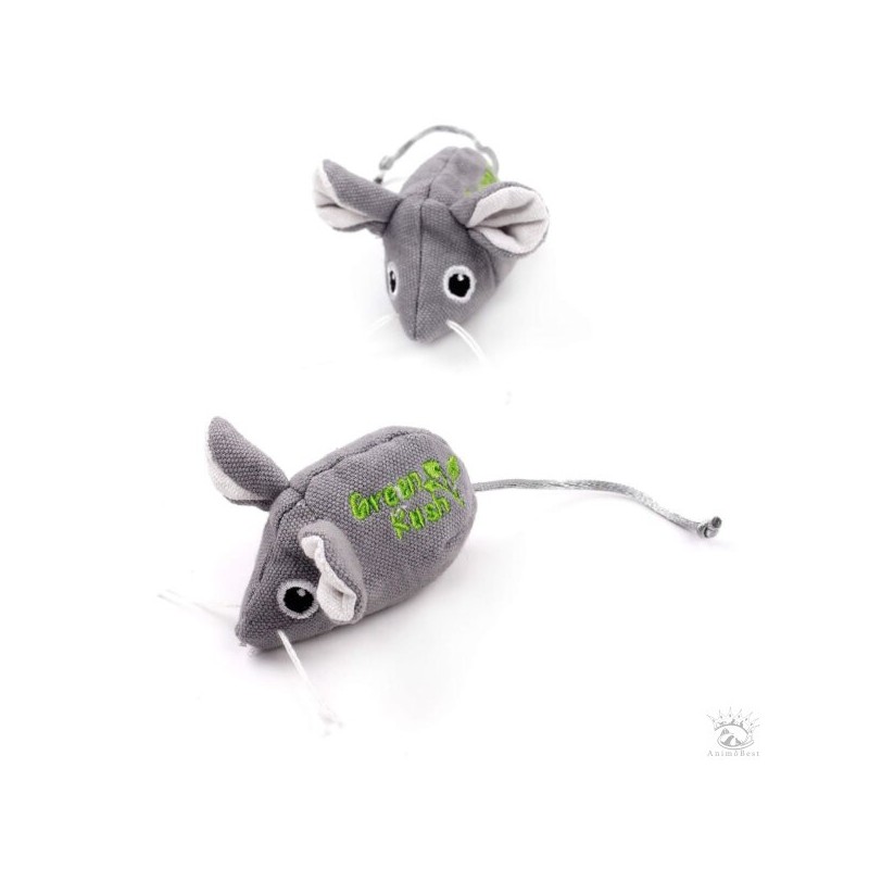 All for Paws Jouets pour chat Green Rush souris avec catnip