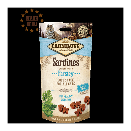 Carnilove Chat Soft Snack sardine au persil 50g