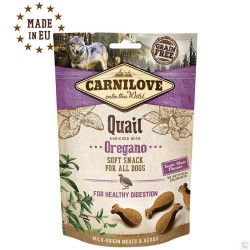 Carnilove Soft Snack caille et à l'origan 200g pour chien