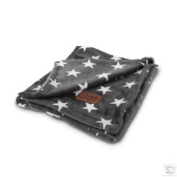 Couverture douillette Stars gris 90x70cm