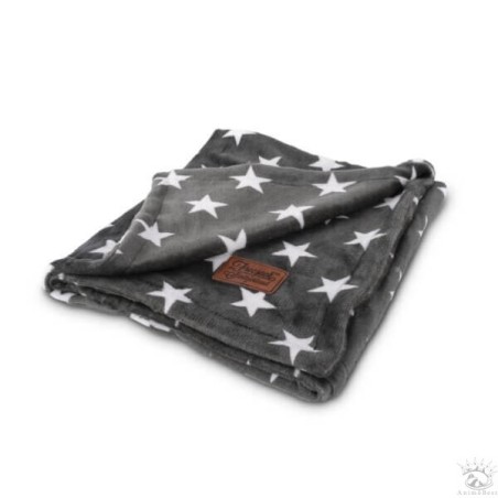 Couverture douillette Stars gris 90x70cm