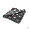Couverture douillette Stars gris 90x70cm