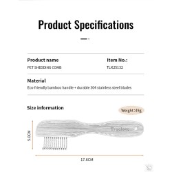 Peigne coupant pour Chien et Chat Truelove
