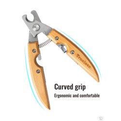 Coupe griffes 16.6x4.5cm en bambou pour Chien Truelove