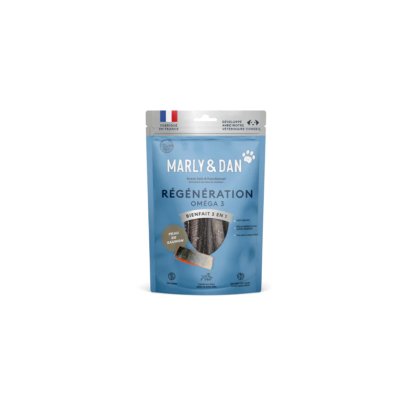 MARLY & DAN - Régénération Oméga 3 - friandises pour chien - 60g