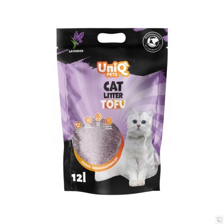 UNIQ PETS LITIÈRE AU TOFU - LAVANDE 12 L