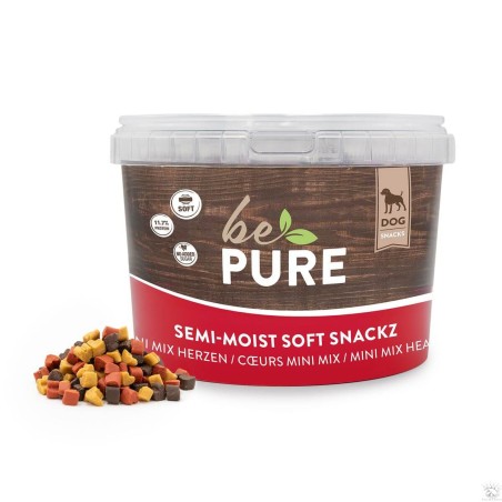 bePure Semi​-​Moist Soft Snackz Mini Mix Hearts