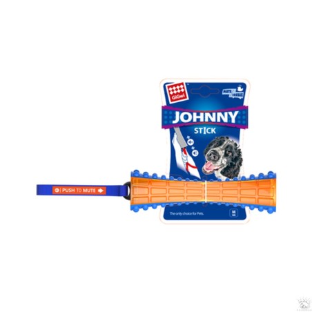 Push to mute Johnny Stick, bleu/orange
