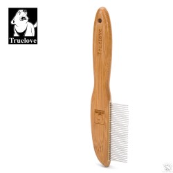 Peigne en bambou à dents arrondie