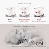 Catit Pixi -Fontaine à eau pour chat en acier inoxydable