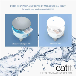 Catit Pixi -Fontaine à eau pour chat en acier inoxydable