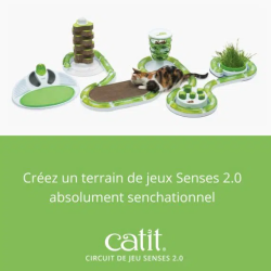 Circuit de jeu surélevé avec balle pour chat - Catit Senses