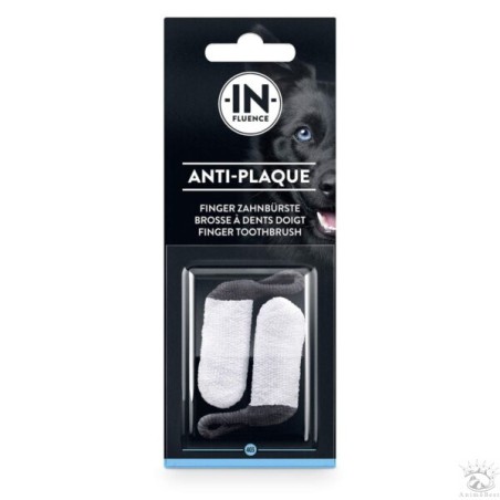 IN​-​FLUENCE Brosse à dents Anti​-​Plaque Finger pour chiens (2 pcs)