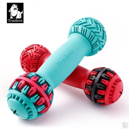 Truelove Jouet distributeur de friandises pour chien haltère