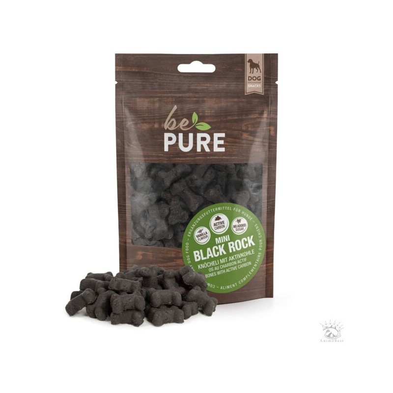 bePure Black Rock Os au charbon actif pour chiens
