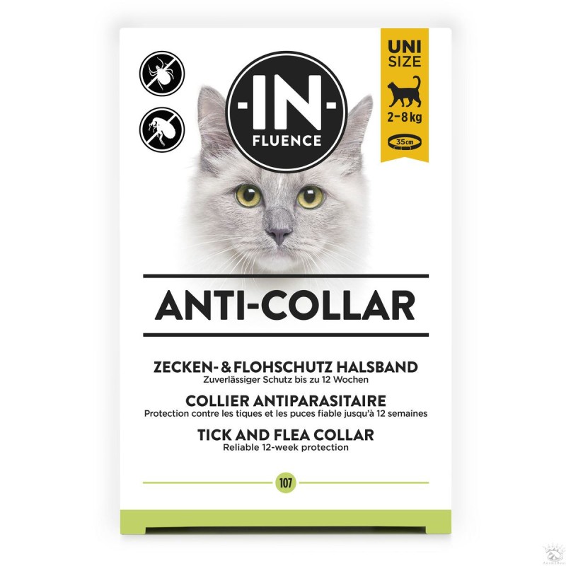 In-Fluence collier antiparasitaire pour chats