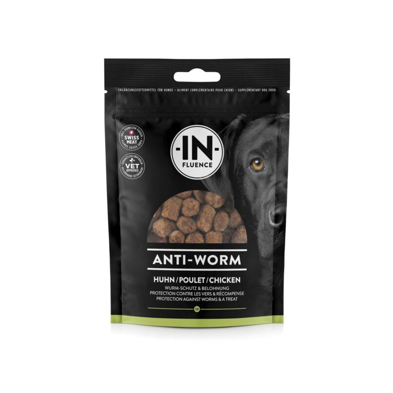 In​-​Fluence Anti​-​Worm avec poulet, protection contre les vers