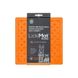 LickiMat Buddy Tapis à lécher pour chiens chats 20 x 20 cm