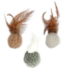 All For Paws Jouet pour chat Lambswool Snow Ball
