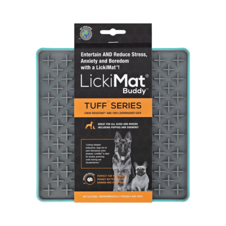 LickiMat Tuff tapis à lécher pour chiens chats 20 x 20 cm