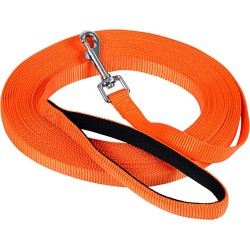 Longe de pistage et de dressage pour chien 10 m en nylon plat