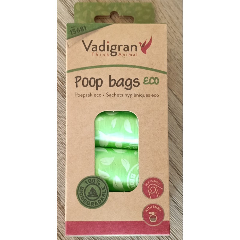 Sachets ramasse-crottes dégradables en rouleaux