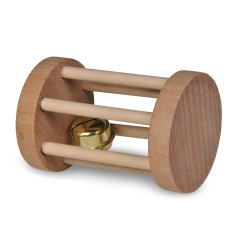 Jouet rongeur bois carotte 9,5cm & rouleau 7cm