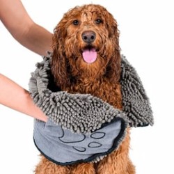Clean Paws Drying Towel serviette grise