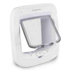 Chatière PetSafe avec puce électronique microchip, blanc