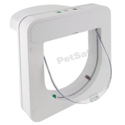 Chatière PetSafe avec puce électronique microchip, blanc