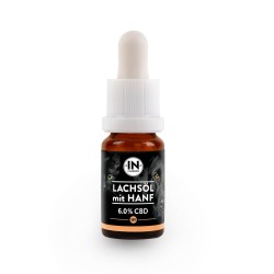 IN​-​Fluence Huile de saumon au chanvre avec 6,0 % de CBD - 10 ml